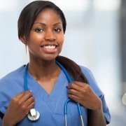 Portrait of a young smiling nurse